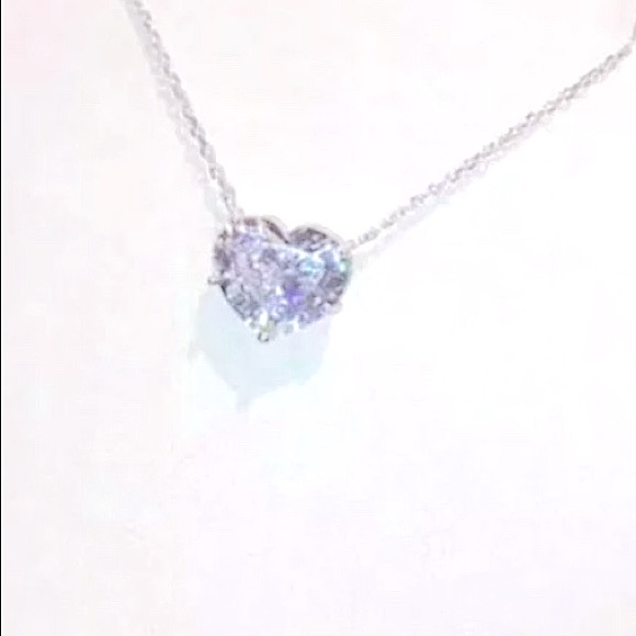 💎 New Simulated 💎 Sterling Silver 💗 Necklace 💎 - Picture 5 of 5